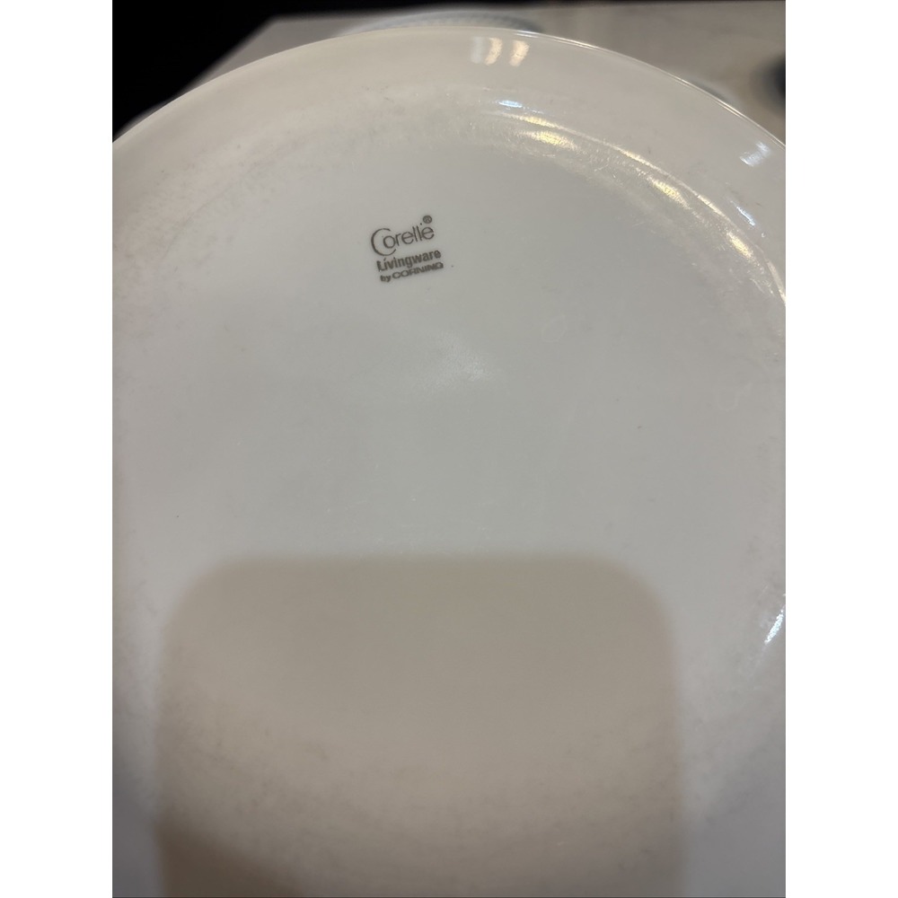 Set Of 7 Vintage Corelle Snow Flake Blue Garland Luncheon Plates 8.5" - Picture 3 of 3